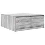 Casa si Gradina - Mobilier - Mese si birouri - Masute de cafea - Masuta de cafea cu sertare Gri Sonoma 100x100x40 cm - Infinity.ro