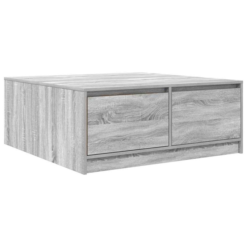 Casa si Gradina - Mobilier - Mese si birouri - Masute de cafea - Masuta de cafea cu sertare Gri Sonoma 100x100x40 cm - Infinity.ro