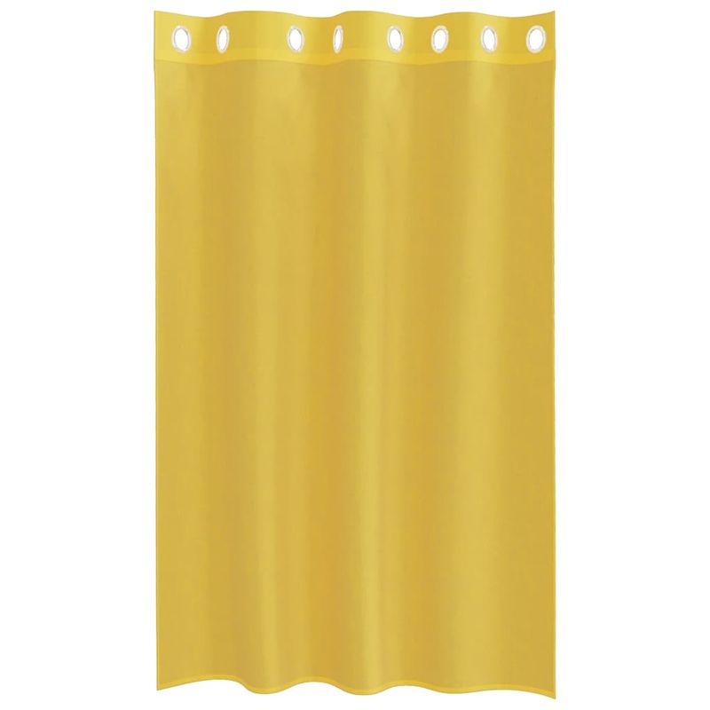 Casa si Gradina - Textile si covoare - Perdele si draperii - Perdele - Perdele Voile cu Oelii 2 buc Galben, mărime 140x175 cm - Infinity.ro