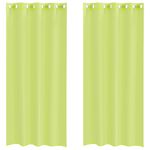Casa si Gradina - Textile si covoare - Perdele si draperii - Perdele - Perdele Voile cu Oelii 2 buc Verde mar 140x245 cm - Infinity.ro