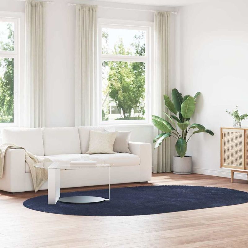 Casa si Gradina - Textile si covoare - Covoare - Covoare casa - Covor shaggy cu pom inalt, NAVARRA, bleumarin, 300x200 cm - Infinity.ro