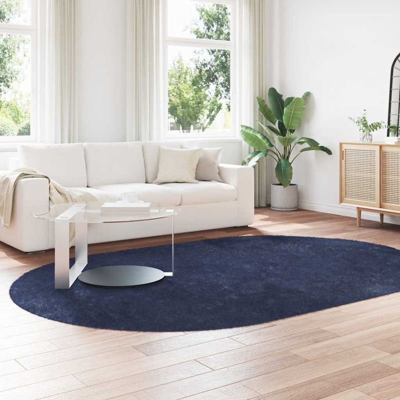 Casa si Gradina - Textile si covoare - Covoare - Covoare casa - Covor shaggy cu pom inalt, NAVARRA, bleumarin, 300x200 cm - Infinity.ro