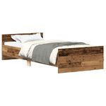 Casa si Gradina - Mobilier - Paturi si accesorii - Paturi - Cadru de pat fara saltea Lemn vechi 90x200cm Lemn prelucrat - Infinity.ro