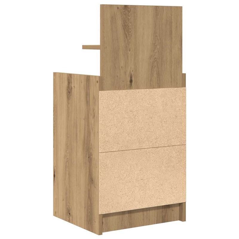 Casa si Gradina - Mobilier - Comode si corpuri - Noptiere - Noptiere cu 2 sertare 2 buc Stejar Artisan 38x34x80 cm - Infinity.ro