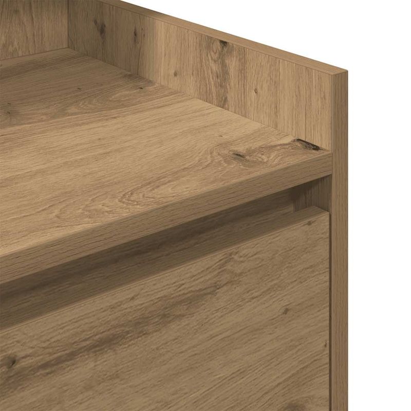 Casa si Gradina - Mobilier - Comode si corpuri - Noptiere - Noptiere cu 2 sertare 2 buc Stejar Artisan 38x34x80 cm - Infinity.ro