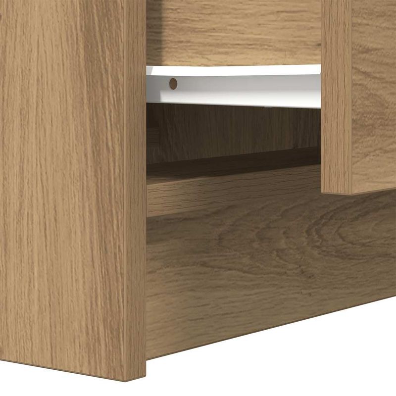 Casa si Gradina - Mobilier - Comode si corpuri - Noptiere - Noptiere cu 2 sertare 2 buc Stejar Artisan 38x34x80 cm - Infinity.ro