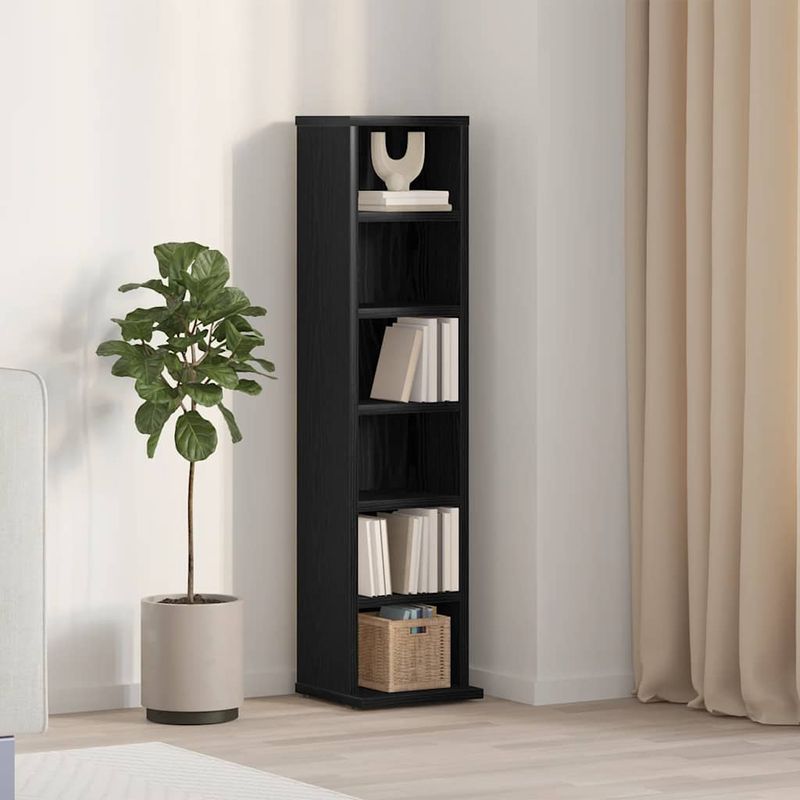 Casa si Gradina - Mobilier - Dulapuri si sifoniere - Dulapuri - Dulap CD-uri Stejar negru 21x20x88 cm Lemn prelucrat - Infinity.ro