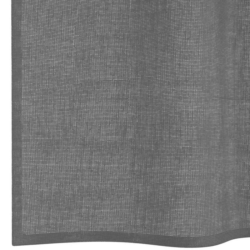 Casa si Gradina - Textile si covoare - Perdele si draperii - Perdele - Perdele Voile cu Oelii 2 buc Gri Inchis 140x140 cm - Infinity.ro