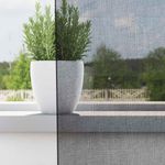 Casa si Gradina - Textile si covoare - Perdele si draperii - Perdele - Perdele Voile cu Oeli 2 buc Negru 140x225 cm - Infinity.ro