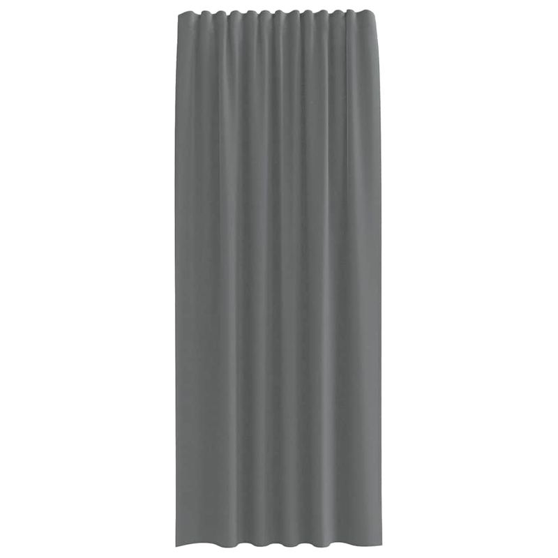 Casa si Gradina - Textile si covoare - Perdele si draperii - Perdele - Perdele voal cu bucle 2 buc Gri inchis 140x245 cm - Infinity.ro