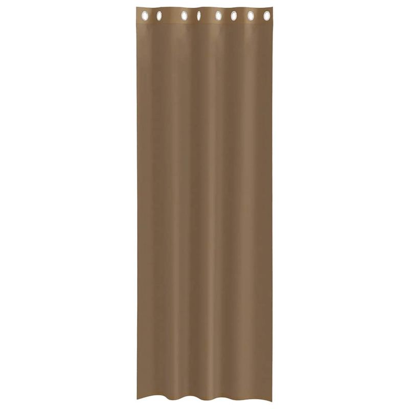 Casa si Gradina - Textile si covoare - Perdele si draperii - Perdele - Perdele Voile cu Oeje 2 buc Maro Deschis, mărime 140x300 cm - Infinity.ro
