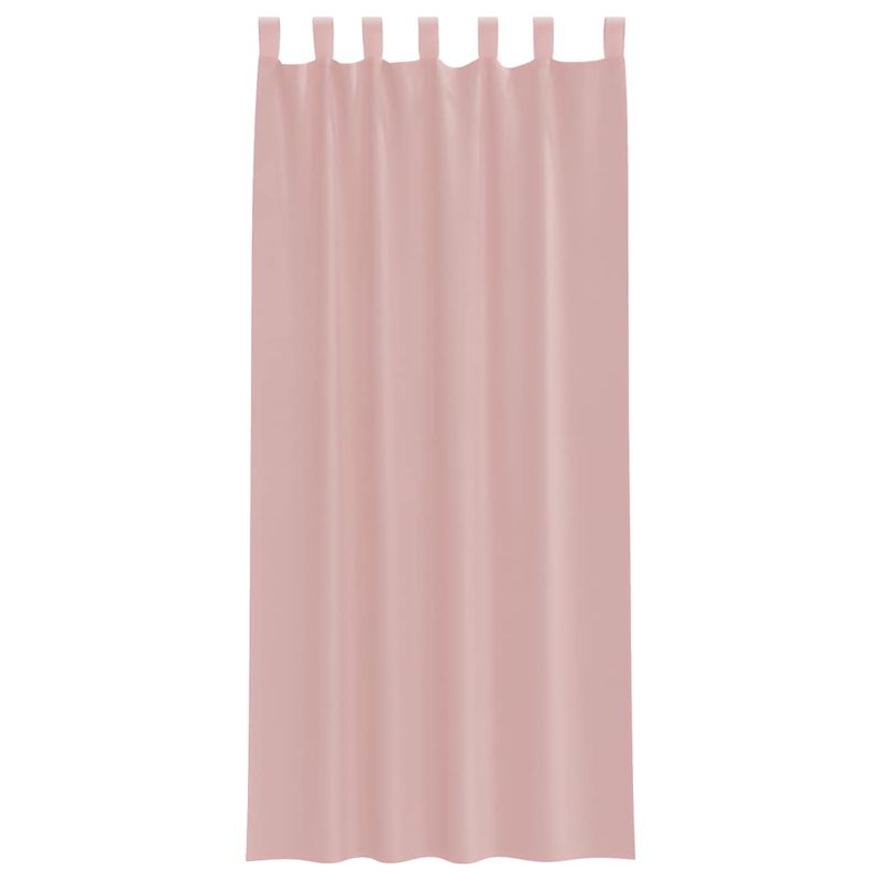 Casa si Gradina - Textile si covoare - Perdele si draperii - Perdele - Perdele Voile cu buzunare pentru bare 2 buc Roz, mărime 140x225 cm - Infinity.ro