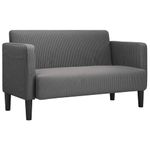 Casa si Gradina - Mobilier - Canapele si coltare - Canapele - Canapea lovesea gri inchis 109 cm tesatura velur - Infinity.ro