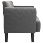 Casa si Gradina - Mobilier - Canapele si coltare - Canapele - Canapea lovesea gri inchis 109 cm tesatura velur - Infinity.ro