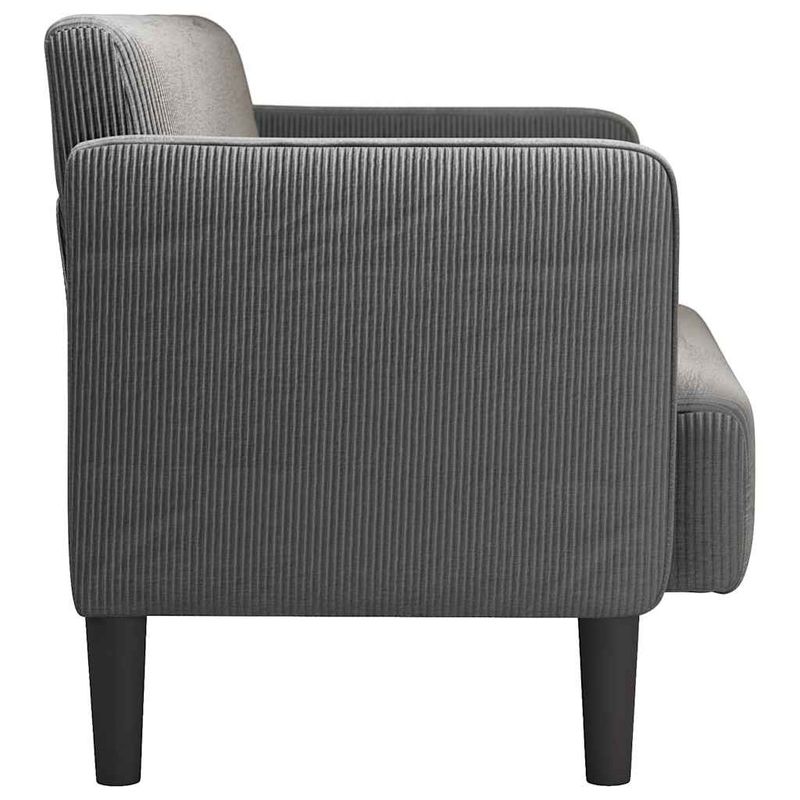 Casa si Gradina - Mobilier - Canapele si coltare - Canapele - Canapea lovesea gri inchis 109 cm tesatura velur - Infinity.ro