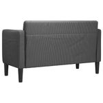 Casa si Gradina - Mobilier - Canapele si coltare - Canapele - Canapea lovesea gri inchis 109 cm tesatura velur - Infinity.ro