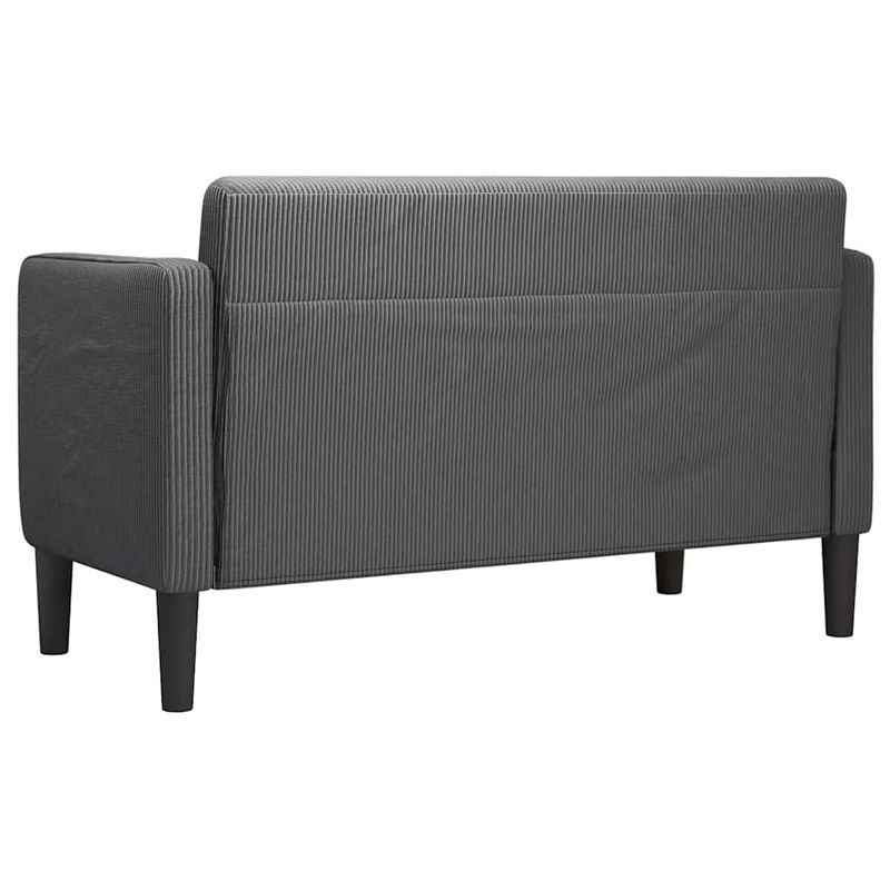 Casa si Gradina - Mobilier - Canapele si coltare - Canapele - Canapea lovesea gri inchis 109 cm tesatura velur - Infinity.ro