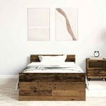 Casa si Gradina - Mobilier - Paturi si accesorii - Paturi - Cadru de pat fara saltea Lemn vechi 100x200cm Lemn prelucrat - Infinity.ro