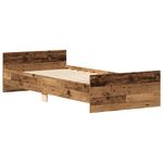 Casa si Gradina - Mobilier - Paturi si accesorii - Paturi - Cadru de pat fara saltea Lemn vechi 100x200cm Lemn prelucrat - Infinity.ro