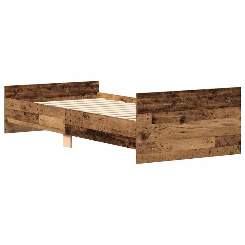 Casa si Gradina - Mobilier - Paturi si accesorii - Paturi - Cadru de pat fara saltea Lemn vechi 100x200cm Lemn prelucrat - Infinity.ro