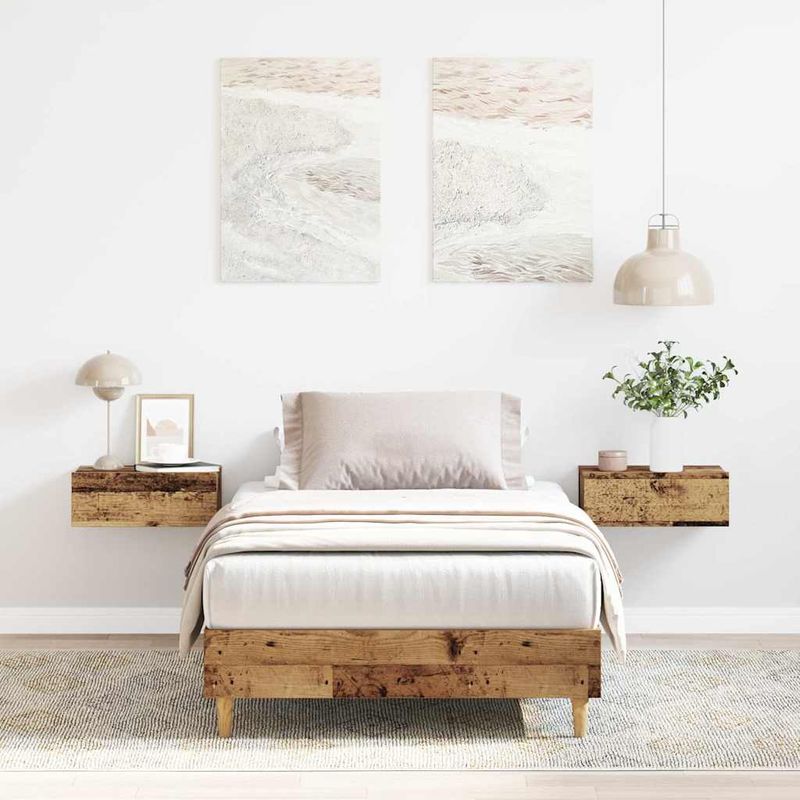 Casa si Gradina - Mobilier - Paturi si accesorii - Paturi - Cadru de pat fara saltea Lemn vechi 90x200 cm Lemn prelucrat - Infinity.ro