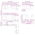 Casa si Gradina - Mobilier - Comode si corpuri - Corpuri bucatarie - Set dulapuri bucatarie 11 piese Artisan Stejar lemn prelucrat - Infinity.ro