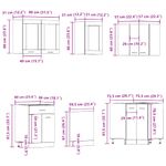 Casa si Gradina - Mobilier - Comode si corpuri - Corpuri bucatarie - Set dulapuri bucatarie 11 piese Artisan Stejar lemn prelucrat - Infinity.ro