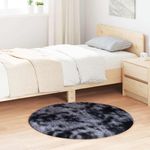 Casa si Gradina - Textile si covoare - Covoare - Covoare casa - Covor shaggy cu pom inalt, NAVARRA, gri inchis, 100x100 cm - Infinity.ro