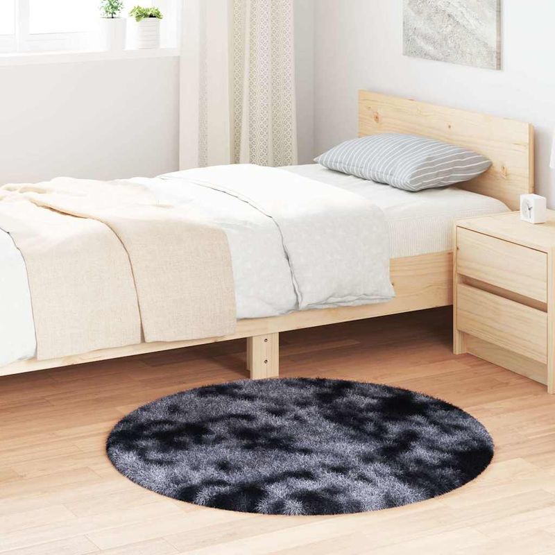 Casa si Gradina - Textile si covoare - Covoare - Covoare casa - Covor shaggy cu pom inalt, NAVARRA, gri inchis, 100x100 cm - Infinity.ro