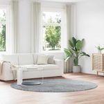 Casa si Gradina - Textile si covoare - Covoare - Covoare casa - Covor shaggy cu pom inalt, NAVARRA, gri argintiu, 240x240 cm, formă rotund - Infinity.ro