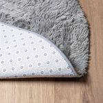 Casa si Gradina - Textile si covoare - Covoare - Covoare casa - Covor shaggy cu pom inalt, NAVARRA, gri argintiu, 240x240 cm, formă rotund - Infinity.ro