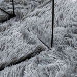 Casa si Gradina - Textile si covoare - Covoare - Covoare casa - Covor shaggy cu pom inalt, NAVARRA, gri argintiu, 240x240 cm, formă rotund - Infinity.ro