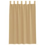 Casa si Gradina - Textile si covoare - Perdele si draperii - Perdele - Perdele Voile cu buzunare pentru bare 2 buc nisip, mărime 140x175 cm - Infinity.ro