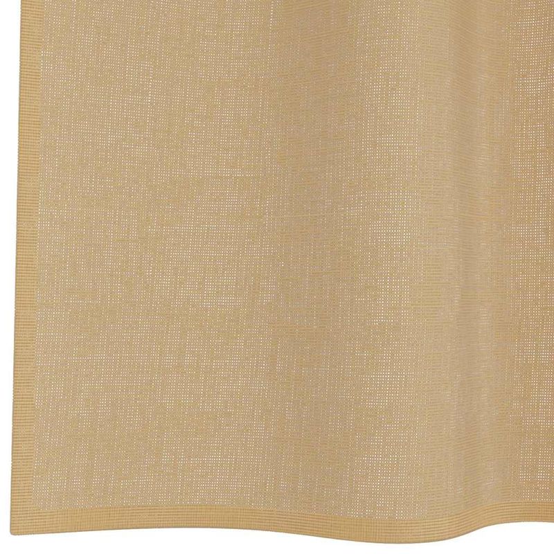 Casa si Gradina - Textile si covoare - Perdele si draperii - Perdele - Perdele Voile cu buzunare pentru bare 2 buc nisip, mărime 140x175 cm - Infinity.ro