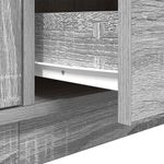 Casa si Gradina - Mobilier - Comode si corpuri - Comode - Dulap TV cu lumini LED Gri Sonoma 160,5x41x50 cm - Infinity.ro