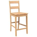 Casa si Gradina - Mobilier - Scaune si fotolii - Scaune - Scaune de bar 2 buc din lemn masiv din cauciuc natural - Infinity.ro
