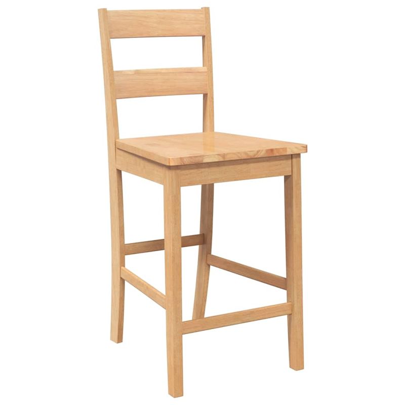 Casa si Gradina - Mobilier - Scaune si fotolii - Scaune - Scaune de bar 2 buc din lemn masiv din cauciuc natural - Infinity.ro