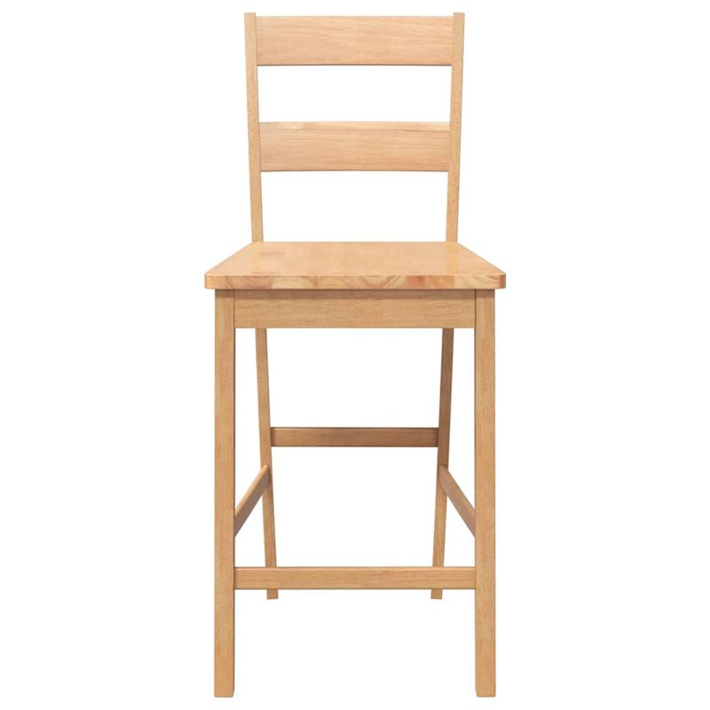 Casa si Gradina - Mobilier - Scaune si fotolii - Scaune - Scaune de bar 2 buc din lemn masiv din cauciuc natural - Infinity.ro