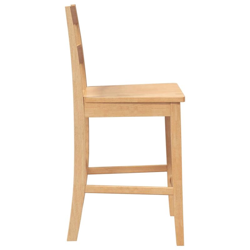 Casa si Gradina - Mobilier - Scaune si fotolii - Scaune - Scaune de bar 2 buc din lemn masiv din cauciuc natural - Infinity.ro
