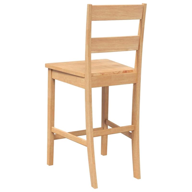 Casa si Gradina - Mobilier - Scaune si fotolii - Scaune - Scaune de bar 2 buc din lemn masiv din cauciuc natural - Infinity.ro