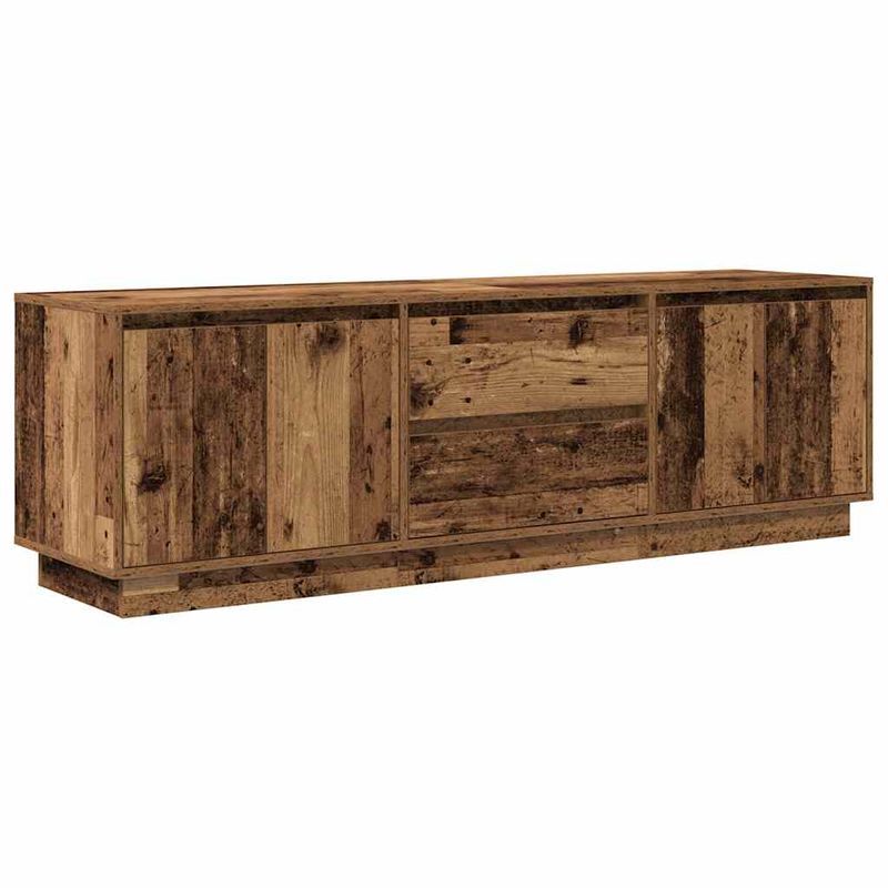 Casa si Gradina - Mobilier - Comode si corpuri - Comode - Dulap TV cu lumini LED Lemn vechi 160,5x41x50 cm - Infinity.ro