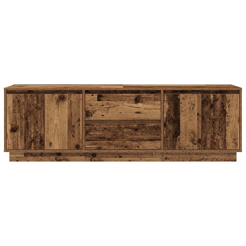 Casa si Gradina - Mobilier - Comode si corpuri - Comode - Dulap TV cu lumini LED Lemn vechi 160,5x41x50 cm - Infinity.ro