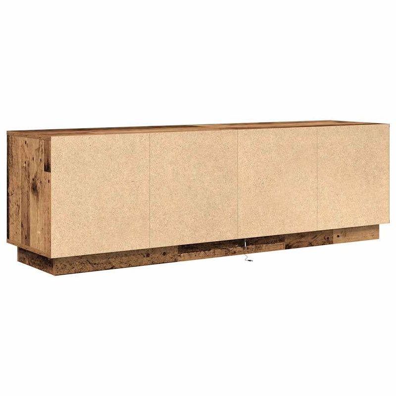 Casa si Gradina - Mobilier - Comode si corpuri - Comode - Dulap TV cu lumini LED Lemn vechi 160,5x41x50 cm - Infinity.ro