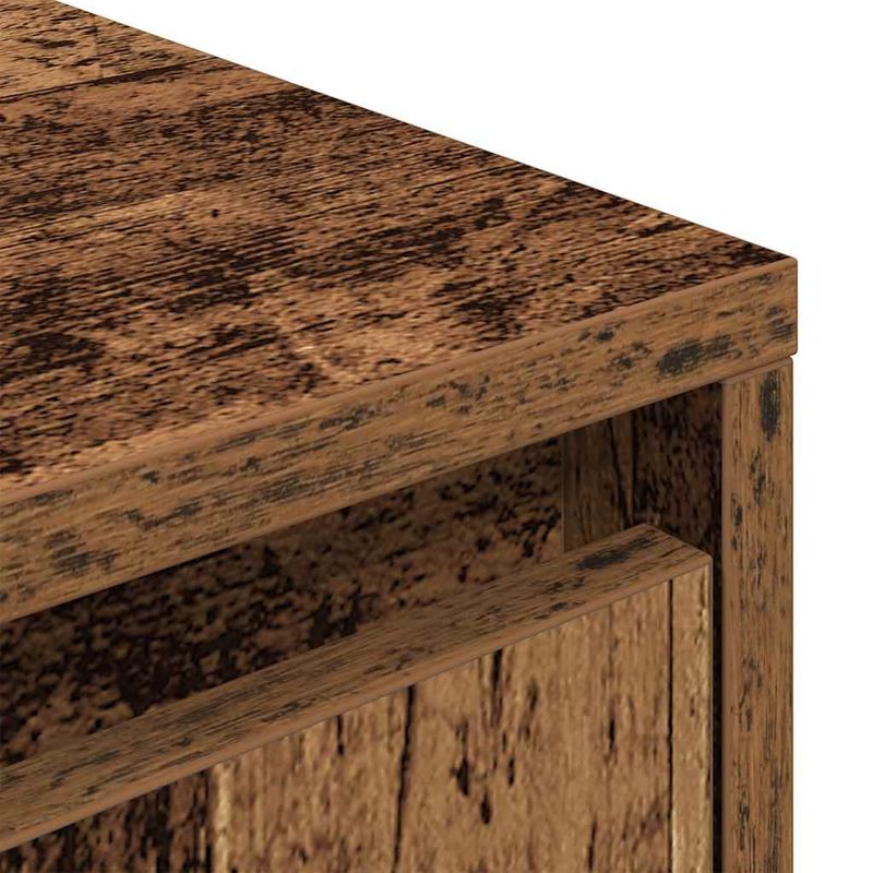 Casa si Gradina - Mobilier - Comode si corpuri - Comode - Dulap TV cu lumini LED Lemn vechi 160,5x41x50 cm - Infinity.ro