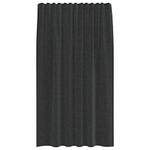 Casa si Gradina - Textile si covoare - Perdele si draperii - Perdele - Perdele din voile cu tabla 2 buc Negru, mărime 140x175 cm - Infinity.ro