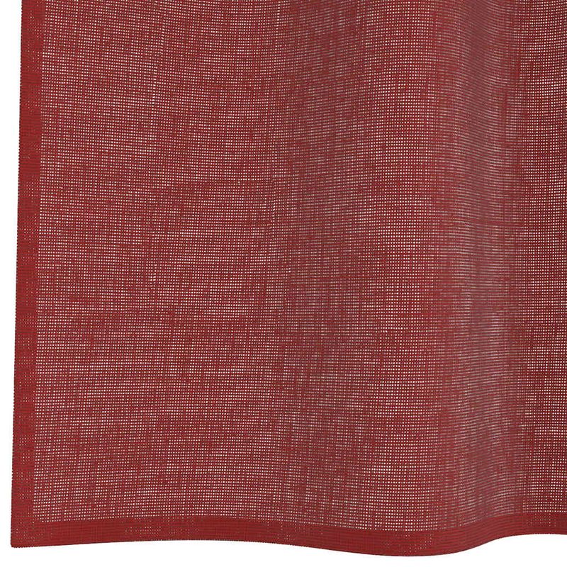 Casa si Gradina - Textile si covoare - Perdele si draperii - Perdele - Perdele Voile cu buzunare pentru bare 2 buc rosu vin, mărime 140x225 cm - Infinity.ro