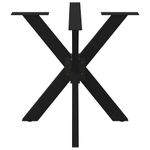 Casa si Gradina - Mobilier - Feronerie si accesorii mobila - Picior de masa in forma de paianjen negru 85x85x(72-73) cm Otel - Infinity.ro