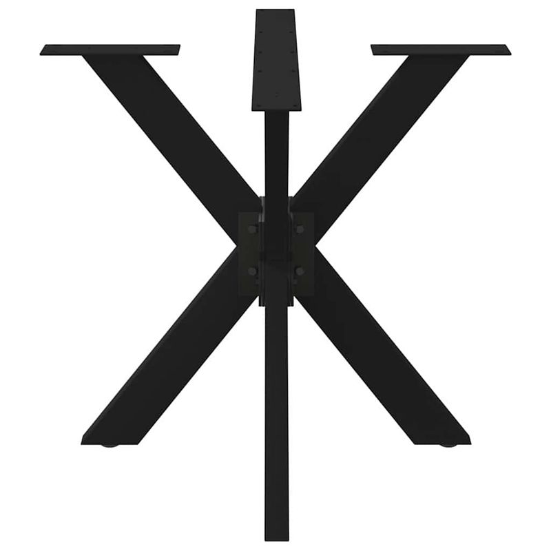 Casa si Gradina - Mobilier - Feronerie si accesorii mobila - Picior de masa in forma de paianjen negru 85x85x(72-73) cm Otel - Infinity.ro