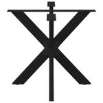 Casa si Gradina - Mobilier - Feronerie si accesorii mobila - Picior de masa in forma de paianjen negru 85x85x(72-73) cm Otel - Infinity.ro