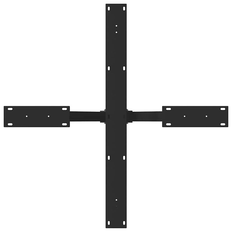 Casa si Gradina - Mobilier - Feronerie si accesorii mobila - Picior de masa in forma de paianjen negru 85x85x(72-73) cm Otel - Infinity.ro